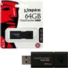 Kingston Pendrive Chiavetta USB 3.0 2.0 KINGSTON 64 GB Memoria Pennino Penna Portatile