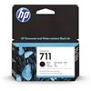 HP 711 CZ129A, Cartuccia Originale, Compatibile con Stampanti DesignJet T120, T125, T130, T520, T525, T530 e Testina di Stampa DesignJet 711, Nero Opaco