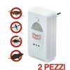 2 PEST REJECT INSETTICIDA ANTI ZANZARE SCACCIA TOPI INSETTI REPELLENTE ULTRASUON