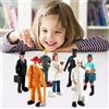 Confezione da 7 miniature di persone modello figurine Baker postino