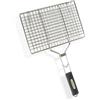 Amig - Griglia per Barbecue Fireplus | Doppia Griglia per Grigliare | Acciaio Inossidabile | Manico in Gomma Antiscivolo e Chiusura di Sicurezza | Misure: 32 x 21,5 cm