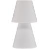NEW GARDEN Lampada Ricaricabile USB Luce Bianca Modello LOLA 20 RGB on/off - Touch 11x20 cm