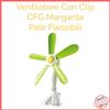 CFG Ventilatore da Tavolo Parete Clip Morsetto Pinza Silenzioso Pale Flessibili Aria