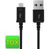 Samsung 10X Cavo USB-A micro-USB originale SAMSUNG 150cm per Honor 9N 9i DU4