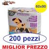 Leopet traverse ultra charcoal 60x90 200 pezzi tappetini carboni attivi per cani