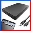 Box Custodia Case per Hard Disk Esterno Porta HDD SSD da 2.5 Sata Usb 3.0 Nero