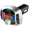 TRASMETTITORE FM BLUETOOTH E CARICABATTERIA DA AUTO CON LUCE LED BC63 - NERO