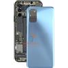 REALME COVER VETRO POSTERIORE per REALME 7 PRO RMX2170 BACK SCOCCA SILVER AZZURRO