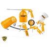 Ingco Kit 5 accessori compressore completo manometro pistola aerografo e flessibile