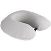 Komfortec Cuscino da viaggio in memory foam, cuscino cervicale per aereo, auto, autobus, treno e campeggio, a forma di U, leggero, grigio