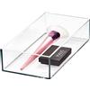 InterDesign iDesign Porta trucchi per cassetti, Organizer cassetto per trucchi della collezione firmata da Sarah Tanno, Portatrucchi organizzatore bagno combinabile in plastica, trasparente