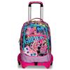 SEVEN ZAINO ORGANIZZATO TROLLEY JACK 3 RUOTE SEVEN GLEAMLED GIRL, NOVITA' SCUOLA 2024