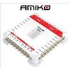 Amiko Centralino Satellitare Multiswitch 9x16 Per Due Satelliti e Digitale Terrestre