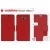 Newtop Custodia Libretto Flip Cover Chiusura Magnetica Vodafone Smart Ultra 7 Rosso