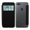 Newtop Eletric Flip View Tpu Case Cover per Apple Iphone 7 - 8 Plus Nero Lucido