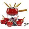 Eva Set fonduta professionale pz.23 rosso con coppette e posate