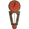VES DESIGN Orologio da parete design in legno inciso con taglio laser mod. Pendolo Coral