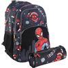 Marvel Zaino e astuccio Marvel Spiderman zainetto con bretelle bambino scuola 5546 Mult