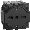 BTICINO Presa Schuko 2p+t 16a 250 Vac Nera Living Now Flat BTICINO KG4140A16F