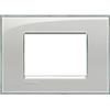 Bticino Placca Quadra 3 Moduli Grigio Ghiaccio BTICINO LNA4803KG
