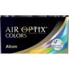 Air Optix Colors Lenti a Contatto Mensili, Colore Gemstone Green, 2 Lenti, BC 8.6 mm, DIA 14.2 mm, 0,00 Diottrie - Senza Gradazione