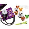 ADC Pro's Combo Adimals Kit, Sfigmomanometro Aneroide Tascabile, Stetoscopio Pediatrico e Termometro