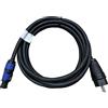 NWP Cavo di alimentazione powerCON da 5 m, blu su spina Schuko da 230 V, 3 x 2,5 mm², tubo in gomma, NAC3FXXA-W-L Power-In (blu)