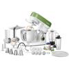 Sencor impastatrice planetaria, Robot da cucina multifunzione Potente, Motore da 1200W, con Illuminazione LED, 6 Velocità, Pulsante e 2 programmi NutriSmart, Kit Accessori Completo - Verde 3780