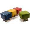 Mercury Pouf SEDIOLINA BIMBO BAMBINO gambe LEGNO IMBOTITA vinile in 4 colori CM 26 H25