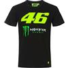 Valentino Rossi T-Shirt Monster Energy,Uomo,XXL,Nero