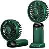 Rawrr Mini ventilatore portatile da 4500 mA. Ventilatore ad angolo regolabile, regolabile a 5 marce, con USB, ricaricabile, adatto per interni ed esterni (verde)