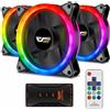 darkFlash 3x Ventole gaming darkFlash DR12-Pro 120mm raffreddamento computer PC Asus Aura