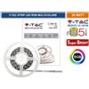 V-TAC VT-5050-60 STRISCIA LED FLESSIBILE 35W SMD RGB 60 LED/METRO 24V 5 METRI