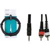 GEWA Cavo audio insert a Y basic line 3mt mini Jack stereo 3,5mm 2x spina RCA