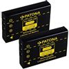 PATONA 2x Batteria Patona per Praktica DVC 5.1 HD,DVC 5.6 FHD,DVC 5.5 HDMI,DVC 5.4 HDMI