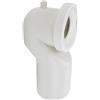 Euroceramica Curva tecnica a cigno 90 gradi uscita 110 mm per wc filomuro in plastica bianca
