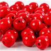 Creativ Perline di legno, D: 10 mm, rosso, 20g, ca. 70 pezzi