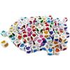 INNSPIRO Perline in plastica cubo cuore multicolore opaco 7 mm 600u. ca. diam.int. 4 mm
