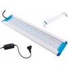 Lampada Plafoniera Barra Luce a 36 LED per Acquario Marino Dolce Regolabile 30cm
