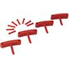 Vikan Hygiene 1016-4 Hooks,red, full colour, 4 hooks/8 pins /5