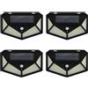 n1/mp24 4Pz Lampada luce faretto faro esterno solare 300 LED sensore movimento HS-8010C