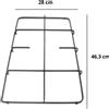 Hotpoint ariston griglia cucina 2 fuochi smaltata nera cm.42,7 x 28 - PF640