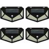 n1/mp24 4Pz Lampada luce faretto faro esterno solare 300 LED sensore movimento HS-8010C