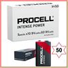 Procell by Duracell batterie PROCELL INTENSE by DURACELL pile transistor 9v industrial 9 volts 9 v