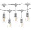 DOPA CATENA LUMINOSA CORDONIERA PENDENTE DA ESTERNO 10 METRI 10 LAMPADINE OPZIONALE