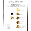 Lofra Serie ugelli piano cottura cucina a gas Lofra 5 Fuochi+ Forno Gas GPL passo 6MB
