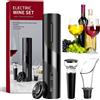 Dopastore Kit Cavatappi elettrico per vino versatore apribottiglie automatico a battteria