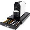 UppyHome CASSETTO PORTA CAPSULE CIALDE 60 POSTI CAFFE NESPRESSO CONTENITORE METALLO