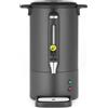 HENDI Percolatore per caffè 7L, caffettiera a parete singola, filtro integrato, macchina per caffè a percolazione, 230V, 50/60Hz, 1050W, 307x330x(H) 450mm, nero opaco, Inox, PP