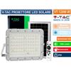 V-TAC VT-120W FARO LED FLOODLIGHT 15W BIANCO PANNELLO SOLARE TELECOMANDO - IP65